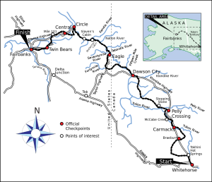 1,000 Mile Yukon Quest Map.svg